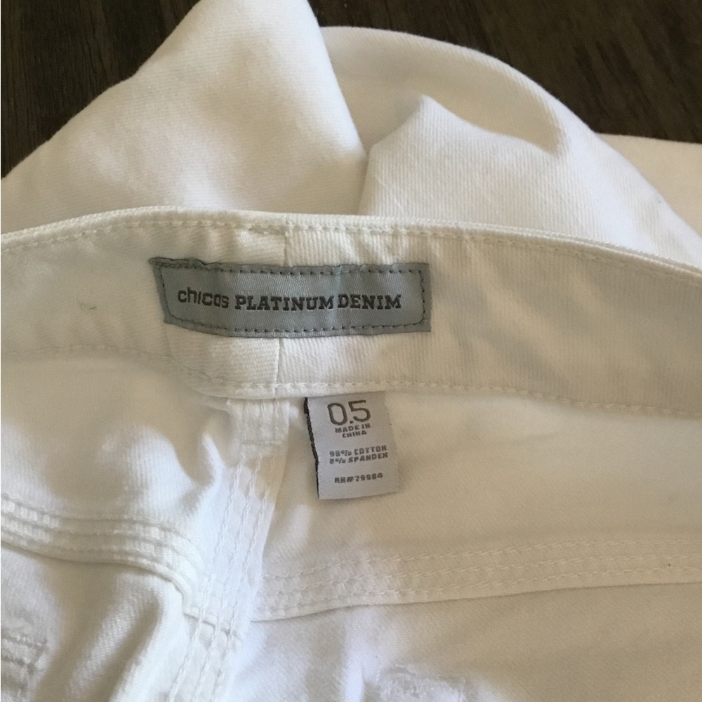 Chico's Platinum Denim in Crisp White - Picture 2 of 5
